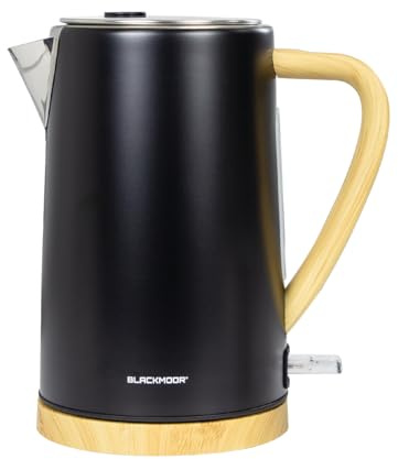 Blackmoor Nordic Electric Fast Boil Kettle / 1.7L Capacity / 3000W Power/Strix Control Boil-Dry Protection/Washable Anti-Scale Filter and Push Button Lid (Black)