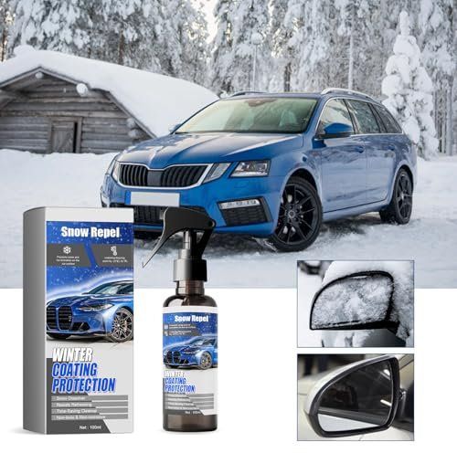 Matame Auto Enteiser Enteisungsspray,Enteiserspray Auto Scheibe,Pumpzerstäuber, Scheibenenteiser Auto Wirksam bis -55° C,Schnelle Schneeschmelze und Abtauung Enteiserspray für Klare Sicht (1PCS)