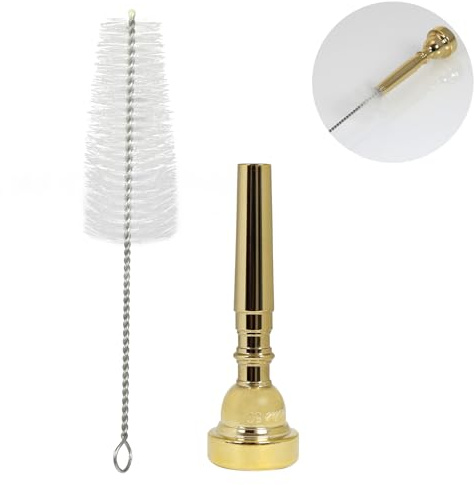 Embout de trompette en métal plaqué or, 5C or, pour débutants et professionnels, accessoire d'instrument de musique.