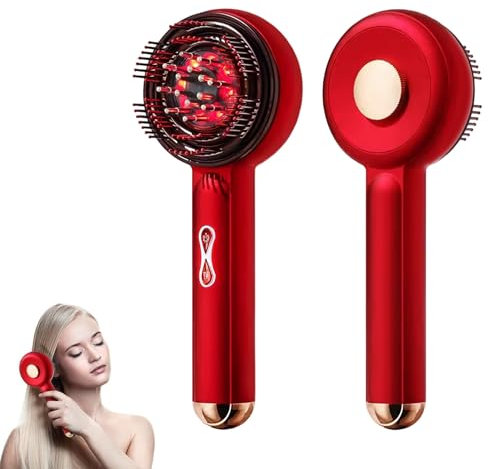 Kopfmassagegerät Elektrisch, 2-in-1 Kopfmassage Kopfhaut-Massagegerät, Kopfhaut Massagebürste elektrisch, Ölspender Für Haare, 3 Modi, 360° Knetmassage Elektrisch Scalp Massager