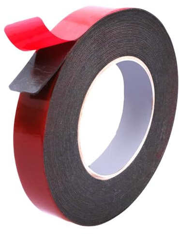 Xueniu Heavy Duty Double Sided Tape 10m x 24mm x 1.2mm Extra Strong Mounting Waterproof Foam Tape Strong Adhesive for Car Home Decor Office Decor Indoor/Outdoor Use