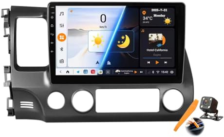 M6 pro2,YLOXFW Android 15.0 Coche Radio 2 DIN Estéreo para Hon-da Civic 2006-2011 GPS Sat Navi 10''Cartablet Multimedia Vídeo Reproductor BT FM Receptor con Carplay 4G 5G WiFi DSP SWC