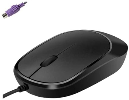 ZYHARUKO Ratones ópticos de alambre antiinterferencia, cable de 150 cm, 1000 DPI para estaciones de trabajo de PC, delgado, antiestático, USB industrial