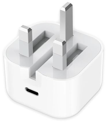 USB C Plug Phone Charger, 35W Type C Fast Charger for iPhone 17/17 Pro/17 Pro Max/Air/16e/16/15 Plus/Pro/Pro Max 14 13 12 11 SE 8 Watch iPad Pro Air Mini, AirPods, Samsung Galaxy, UK Adapter