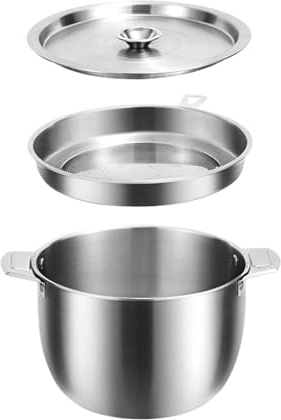 Generisch Kitchen Grease Jug, 2 Litre Storage Container with Large Capacity and Lid - Kitchen Grease Jar for Roasting, Baking, Grilling, Camping