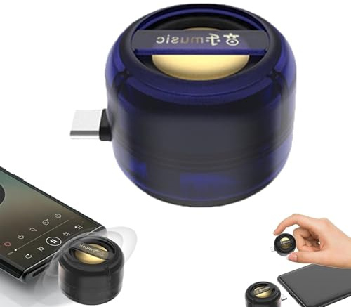 Amplificador portátil de 5 altavoces para teléfono, Plug & Play para música/llamadas, altavoz portátil 5X amplificador de sonido para teléfono móvil con 3,5 mm/tipo C