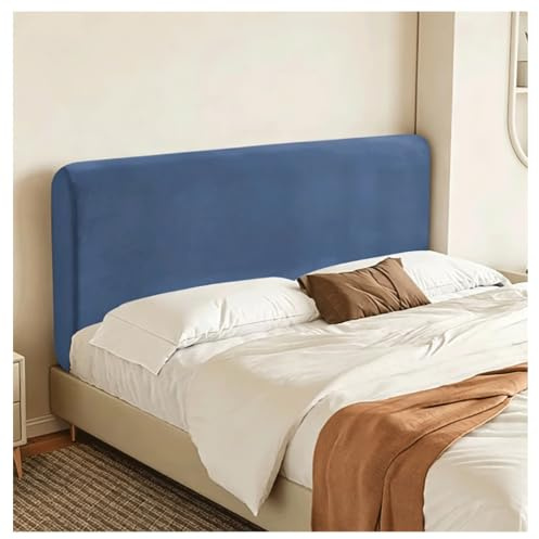 Stretch Bed Headboard Cover, Dustproof Headboard Protector Cover | Headboards Dustproof Soft Wear Resistant for wooden, leather,soft-pack headboards Breathable(Stone Blue,1.2m)