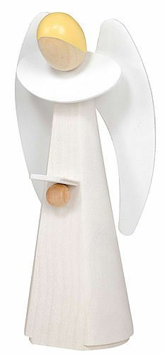 KWO Olbernhau 75370 Engel, 11 cm, weiß