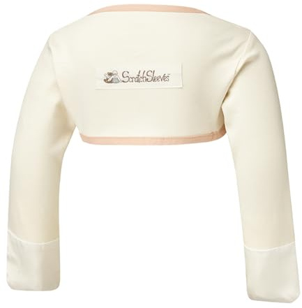 ScratchSleeves | Moufles anti-grattage qui restent en place pour bébés & bambins souffrant de démangeaisons | Crème/Cappuccino