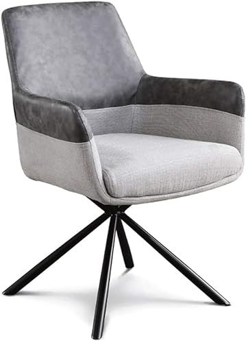 ABGRC Bürostuhl Bequemer Sofa-Bürostuhl aus Stoff, ergonomischer Freizeit-Schlafzimmer-Schreibtischstuhl, PU-Leder-Kissen mit hoher Dichte, Computerstuhl Stress abbauen