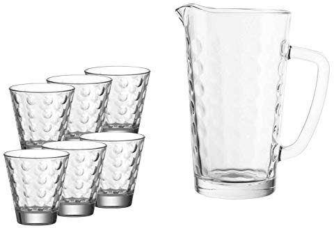 Set 7 tlg. Krug Ciao Optic + 6 WH Becher Ciao Optic