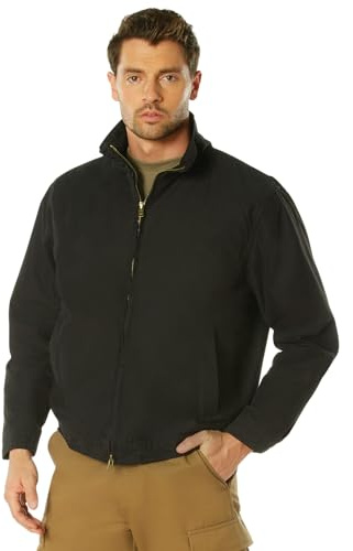 Rothco Lightweight Conceal-Ops Jacket – Discrete Carry 3-Season Jacket with EDC Gear Storage, Black, 2XL