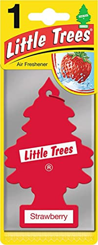 MAGIC TREE LITTLE TREE STRAWBERRY FRAGRANCE CAR AIR FRESHENER PACK OF 3