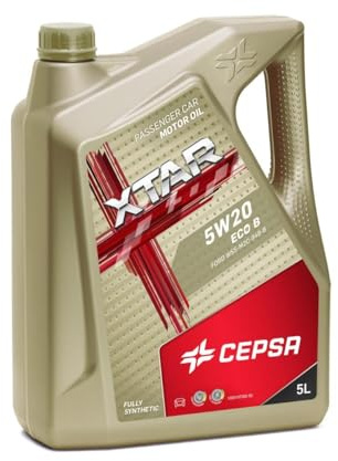 CEPSA XTAR 5W20 ECO B 5L - Lubricante sintético para vehículos híbridos, gasolina y diésel