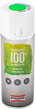 Arexons AREXSONS | Smalto 100% Acrilico, Effetto Speciale Fluorescente, Colore Verde 400 ml, Senza Ammoniaca, Colore Resistente e Brillante