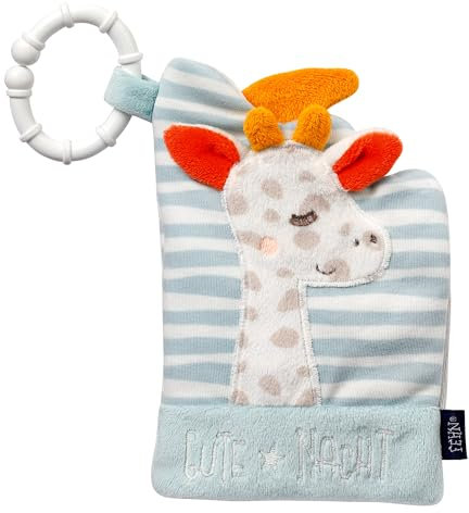 Fehn 053142 Stoffbuch Gute Nacht – Fühlbuch für Babys und Kleinkinder ab 0+ Monaten – Fördert den Tastsinn und die Selbstwahrnehmung – Größe: 16 x 11 cm