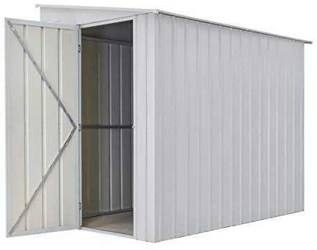 Globel Gerätehaus Wand-Zierde Lean to 58, Silber metallic