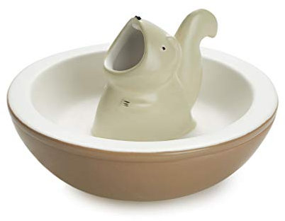 Balvi Plateau apéritif Hungry Squirrel Bol pour Snacks 2 en 1 avec Compartiment intérieur pour Les co