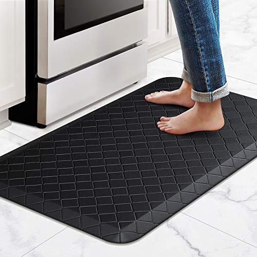 HappyTrends Bodenmatte, gepolstert, gegen Ermüdung, 43,9 x 71,1 cm, Dicke, wasserdichte, rutschfeste Matten und Teppiche, robuster, ergonomischer Komfort-Teppich für Küche, Boden, Büro, Waschbecken,