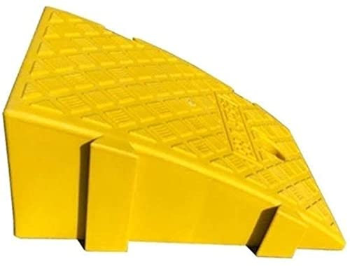 Rampe per cordoli Rampe per cordoli Rampe per marciapiedi Colore del Tappetino in plastica Casa Carrozzina Rampe per sedie a rotelle/Giallo/25 * 40 * 16 cm