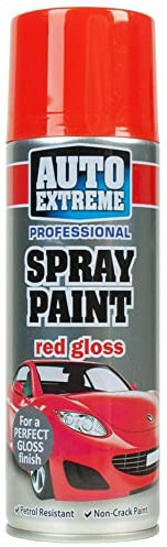 Q&H Professional 400ml Red Gloss Spray Paint - Exterior Use Quick Drying Auto-Extreme Paints Petrol Resistant - Flexible Non-Crack Sprays Perfect Finish Bikes, Vans, Metal Hard Wearing Garage (1)