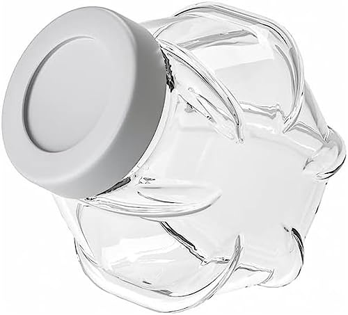 DLUXCA Frasco con Tapa Frasco de Sello Grande Frasco de Almacenamiento de Vidrio Botella de Vidrio Frasco de Caramelo de Leche en Polvo