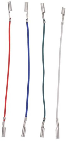 OSALADI Phono Anschlusskabel 4 Stück Bunt Langlebig Platenspieler Kabel Anschlussdrähte Für Grammophone Und Plattenspieler