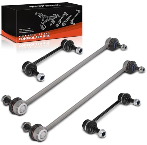 Frankberg 4x Barra estabilizadora delantera izquierda y derecha 31201602 | Compatible con: XC90 I 275, V70 II SW, S80 I 184, XC70 Cross Country 295, V70 II 285, S60 I 384