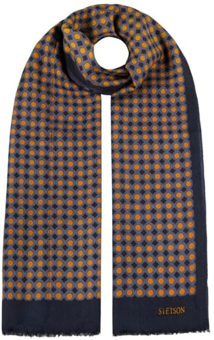 Stetson Allover Dots Bufanda de lana Hombre Otono Invierno