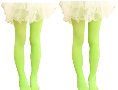 TMTGTS Kinder Tanz Strumpfhose 2 Paar Antirutsch Ballett Strumpfhose Elastische Bunte Strumpfhosen Weich Bequem Strumpfhose Microfaser Ballettkleidung Lässig Strumpfhose für Mädchen Größen S (8#)