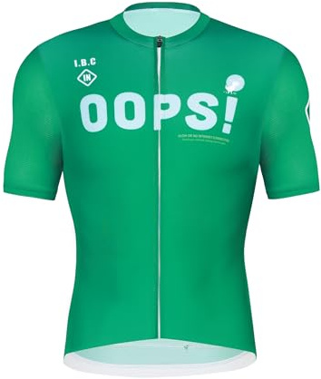 INBIKE Cykeltröja för män, kortärmad, ventilerande, snabbtorkande, elastisk, fuktabsorberande, halkfri fåll, reflekterande cykeltröja för cykling, MTB vägcykel sommar, Grön, M kort