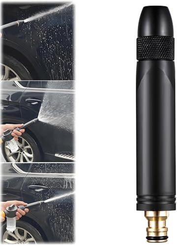 Metal Long Rod Sprinkler Nozzle, Sprinklerdüse mit langem Stab, Gartenbrause, Garten Gießstab Metall mit 3 Sprühmustern, Multifunktionale Hochdruck Garten Handbrause für Auto, Hof, Garten (B)
