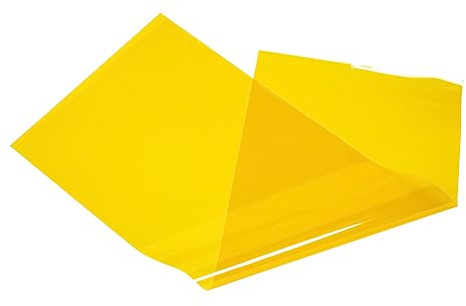 SHINEOFI Farbenfilter Folie für Kreative Lichtgestaltung Pet Lichtfilter für Fotografie mit Sonnenuntergangseffekt Gelb für Farbkorrektur und Lichtakzente