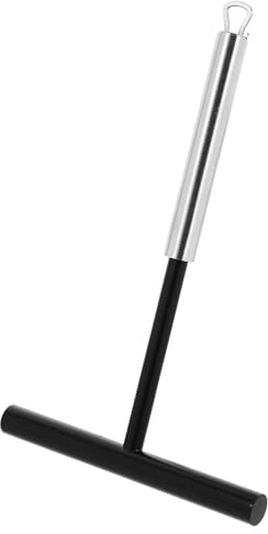 SAFIGLE Espátula y Esparcidor para Crepes de Acero Inoxidable 430 y Nylon en Forma de T, Fácil de Usar y Almacenar, Utensilio Adecuado para Hacer Panqueques en Casa