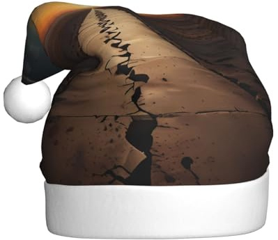 WHJSHOP The boundary of nothingness Printed Christmas Hat for Adult Soft, Lightweight, and Fluffy Design for Men and Women