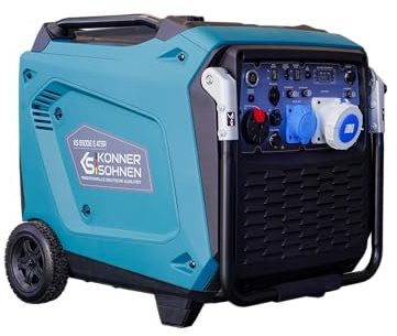 K&S Könner&Söhnen KS 9500iE S ATSR Inverter Generator 9000 W, generatore di corrente invertita ATS, pronto a funzionare con telecomando, generatore di benzina con LED, generatori di avvio/arresto