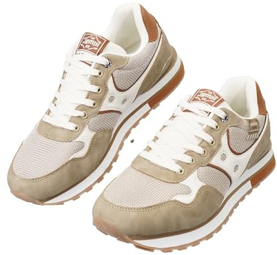 JOMIX Scarpe da Ginnastica Uomo Casual Running Sneakers retrò Leggero Sportive Comode Moda Antiscivolo Camminata Tennis Fitness