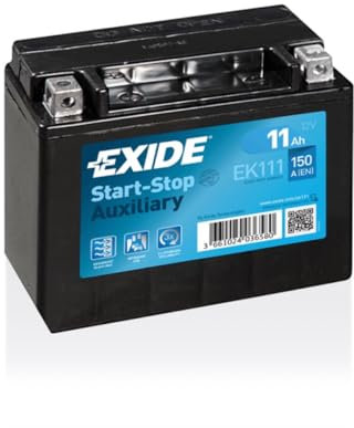Exide EK111 Start-Stop Auxiliary AGM Stütz- und Backup-Batterie 12V 11Ah 150A