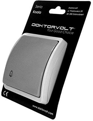 Klinger Bouton poussoir saillie Sonnette 155–08 IP44 DV Gris/Graphite 8240