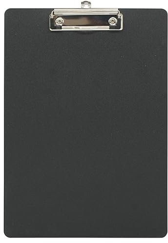 Waytex Klemmbrett A4, Polypropylen, 2 mm, 225 x 315 mm, Schwarz