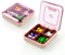 ACWOO Pill Organizer, 1 Pezzi Portapillole Settimanale con 4 Scomparti, Doppio Strato Portapillole da Viaggio Portatile Portapillole per Portare Portare Vitamine, Olio di Pesce e Farmaci