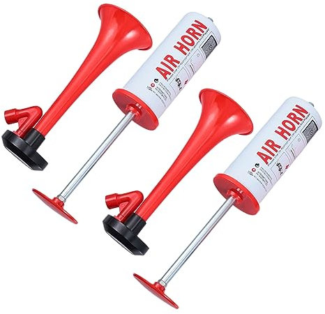 BESPORTBLE Handdrucklufthorn 2 Stück Kunststoff Fußball Spiel Air Horn Mit Pumpfunktion Party Sportboot Warnsignal Jubelhorn