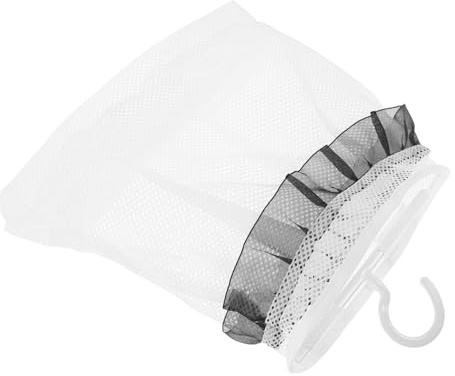 PRETYZOOM Sacchetto da Appendere Nero in Poliestere Gancio Rotante Resistente per Mollette e Calzini, Organizer Multiuso per Cucina e Armadio
