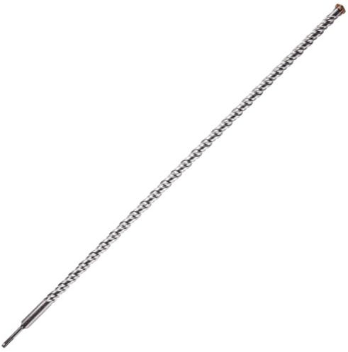 Rennie Tool 25mm x 1000mm Long SDS High Performance Hammer Drill Bit | Cross Tipped Masonry Drill Bit For Brick, Concrete, Stone, Granite. Tungsten Carbide Tipped 25mm SDS Drill Bit x 1 Metre Long