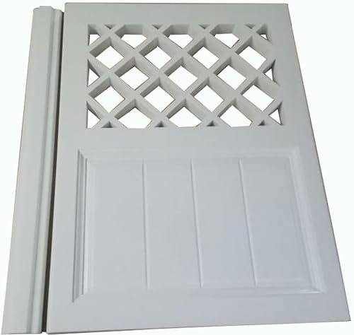 TsoLAY portales de media cintura Puerta simple de media cintura de madera maciza, puerta divisoria de baño de cocina, puerta de cerca, tamaños y colores personalizados disponibles puerta corredera(Siz