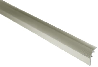 Anpassungsprofil EDELSTAHL poliert, mit Lamellendübel Höhenausgleich 0-17,5 mm Höhenausgleichsprofil, 90cm, Breite 37 mm, Übergangsprofil Dehnungsfugenprofil (B: 37mm mit Lamellendübel)