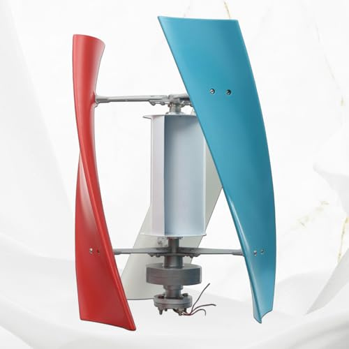 CIELOBLOEN Aerogenerador Vertical silencioso 12V 24V - Molino de Viento energia eolica niños 100W/200W/300W - Completo con Controlador para Aplicaciones educativas y recreativas,200W-24V