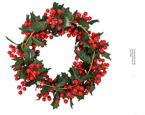 Gettimore Guirlande de houx artificielle pour Noël - Plantes rampantes de lierre - Feuilles de vigne pour feuillage