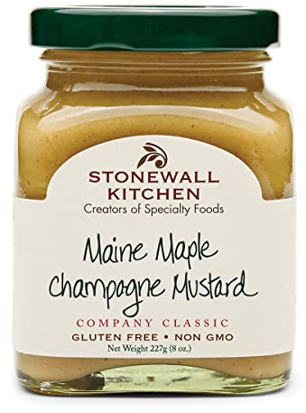 Stonewall Kitchen Maine Maple Champagne Mustard, 8 Ounces