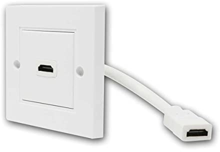 HDMI-Einbaurahmen/Anschlussdose, mit 1 HDMI Anschluss